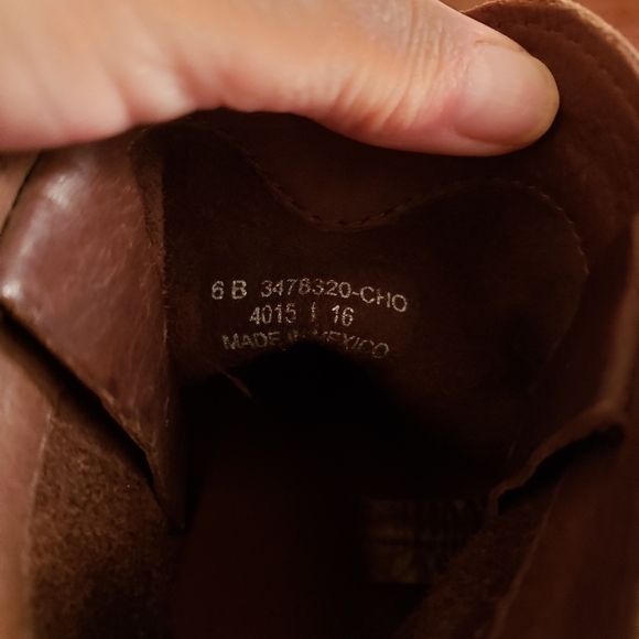 Frye Leather No-Zip Ankle Boots size 6B - Picture 7 of 8